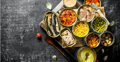 assortment-of-canned-food-in-cans-تعليب